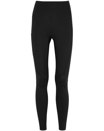 On Shoes Movement Stretch-Jersey Leggings - Black