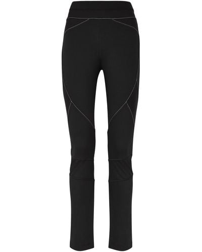 High Hi Lay Out Stretch-jersey Pants - Black