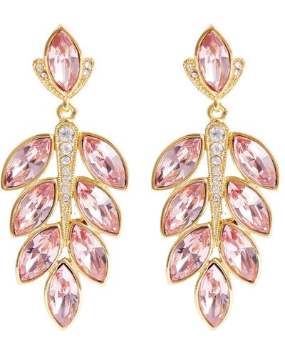 Kenneth Jay Lane Crystal-embellished Drop Earrings - White