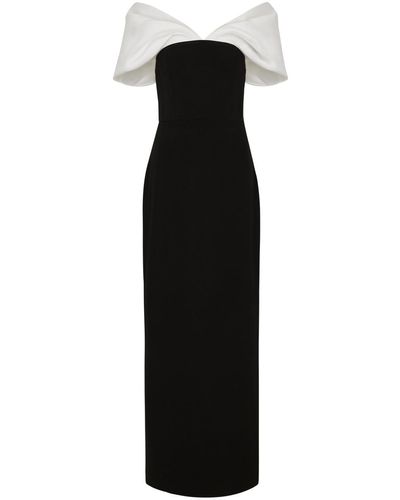 Solace London Dakota Off-The-Shoulder Gown - Black