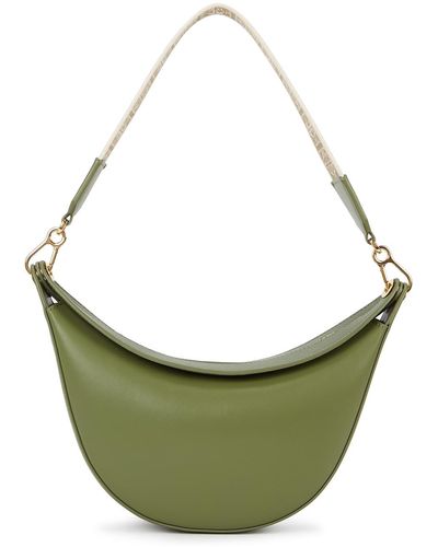 Loewe Luna Small Leather Shoulder Bag, Bag, Jacquard - Green