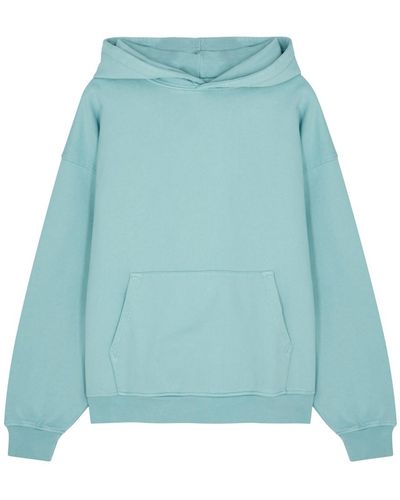 COLORFUL STANDARD Hooded Cotton Sweatshirt - Blue