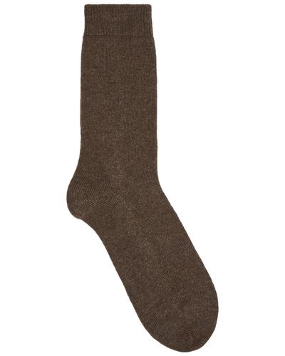 FALKE Cozy Wool-blend Socks - Brown