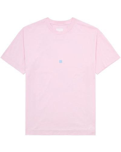 Givenchy Logo Printed Cotton T-Shirt - Pink