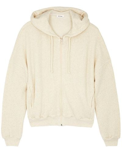 American Vintage Itonay Hooded Cotton-blend Sweatshirt - Natural