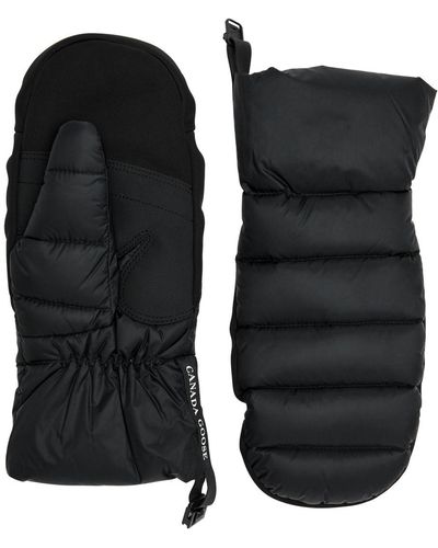 Canada Goose Puffer Quilted Shell Mittens - Black