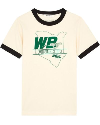 Wales Bonner Pace Printed Cotton T-Shirt - Natural