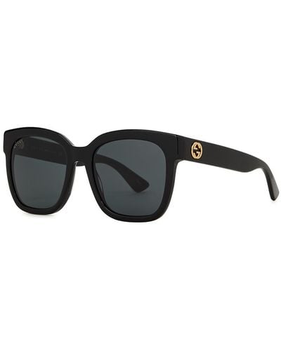 Gucci Square-Frame Sunglasses - Black
