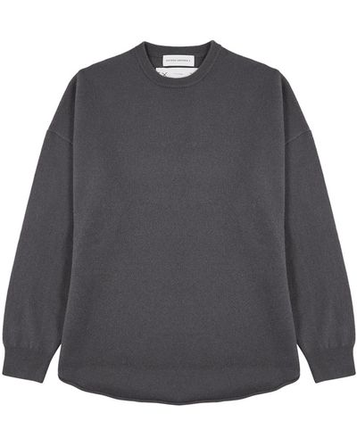 Extreme Cashmere N°53 Crew Hop Off- Cashmere-Blend Sweater - Gray