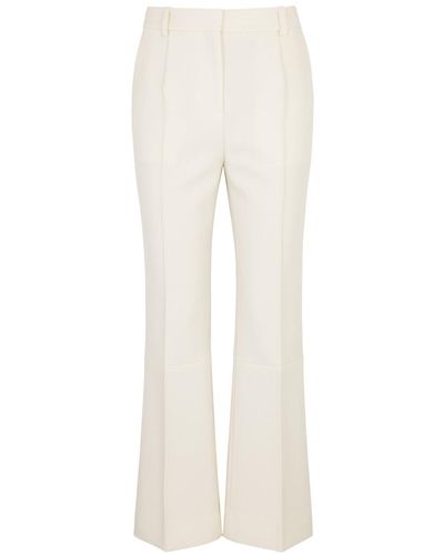 Victoria Beckham Slim-leg Flared Pants - White