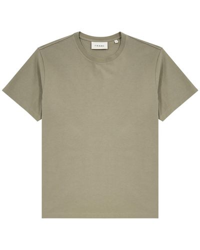 FRAME Cotton T-Shirt - Green