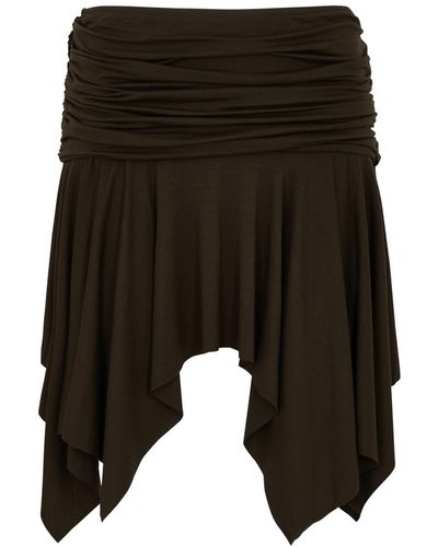 GIMAGUAS Disco Stretch-jersey Mini Skirt - Black