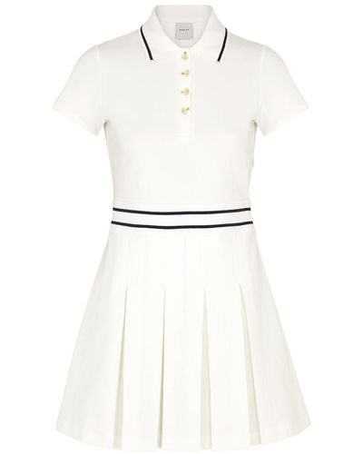 Varley Amar Cotton-Blend Mini Dress - White