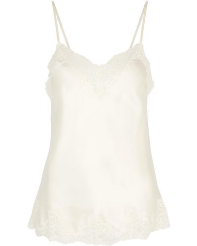 Nk Imode Morgan Lace-trimmed Silk Camisole - White