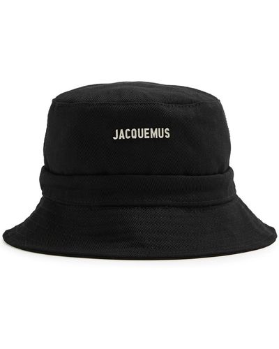 Jacquemus Le Bob Gadjo Canvas Bucket Hat - Black