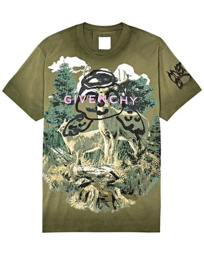 Givenchy X Chito Printed Cotton T-shirt - Green