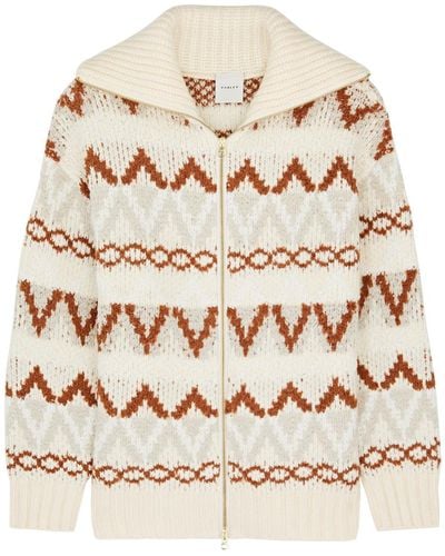 Varley Brooke Fair-isle Knitted Jacket - Natural
