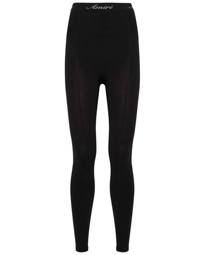 Amiri Seamless Stretch-jersey leggings - Black