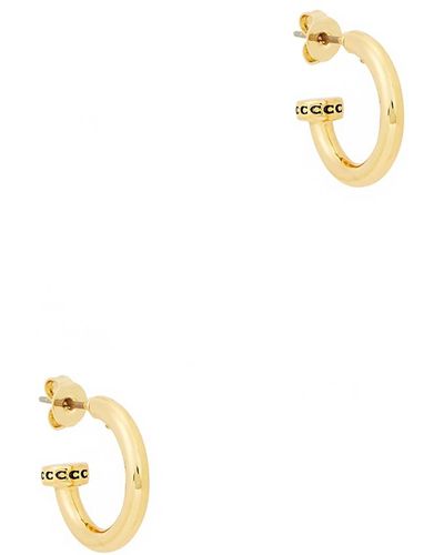 COACH Gold-tone Hoop Earrings - Metallic