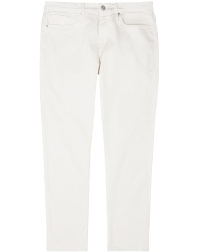 FRAME L'homme Slim-leg Jeans - White