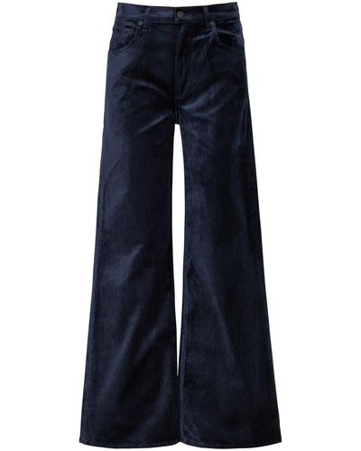 Citizens of Humanity Paloma Velvet Wide-leg Jeans - Blue