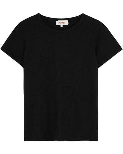 YMC Day Slubbed Cotton T-shirt - Black