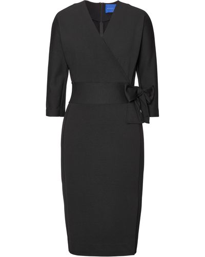 Winser London Diana Miracle Wrap Dress - Black