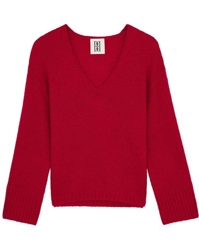 By Malene Birger Cimone Wool-blend Sweater - Red