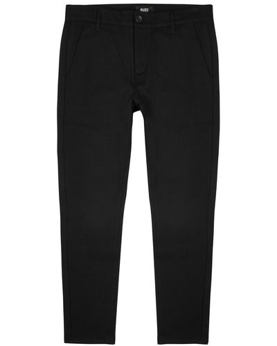 PAIGE Stafford Slim-Leg Jersey Trousers - Black