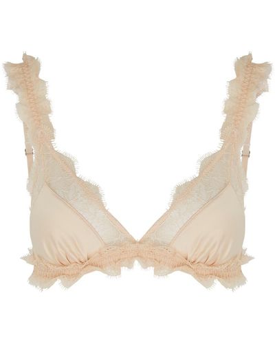 Love Stories Love Lace Panelled Soft-cup Bra - White