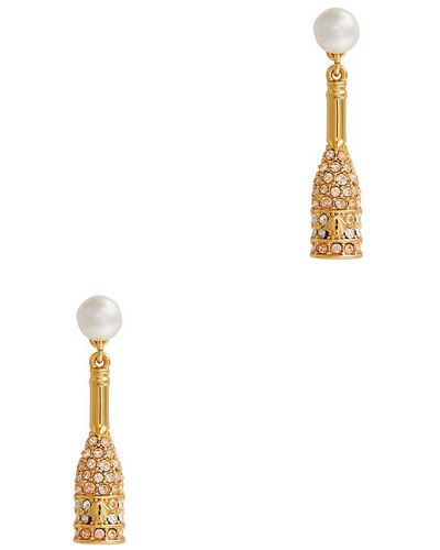 Kate Spade Winter Carnival -plated Drop Earrings - White