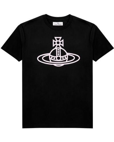 Vivienne Westwood Sécurité Printed Cotton T-Shirt - Black