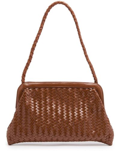 Bembien Le Sac Woven Leather Shoulder Bag - Brown