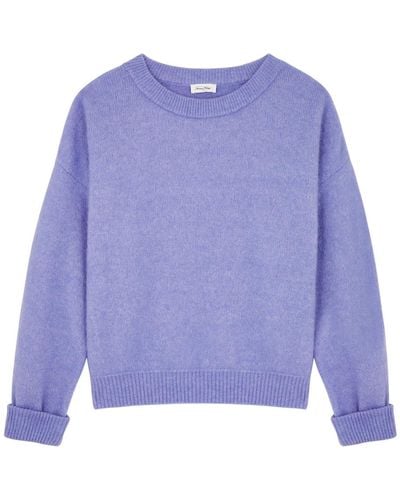 American Vintage Vitow Knitted Jumper - Purple