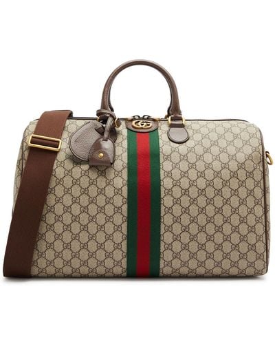 Gucci Ophidia gg Medium Monogrammed Holdall - Brown