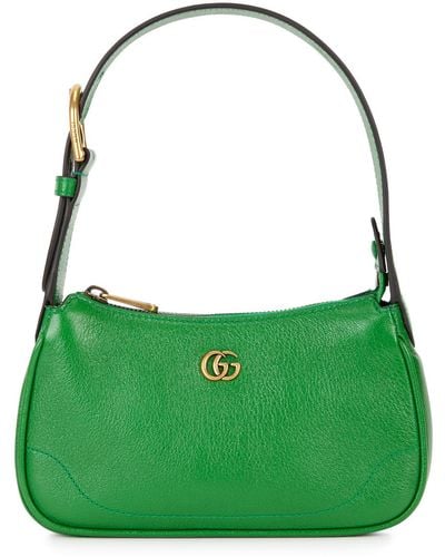 Gucci Aphrodite Small Leather Shoulder Bag - Green