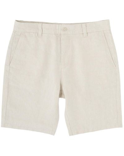 NN07 Crown Linen Shorts - White