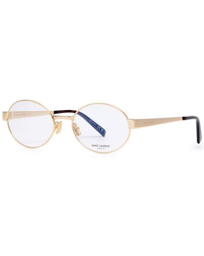 Saint Laurent Round-Frame Optical Glasses - Metallic