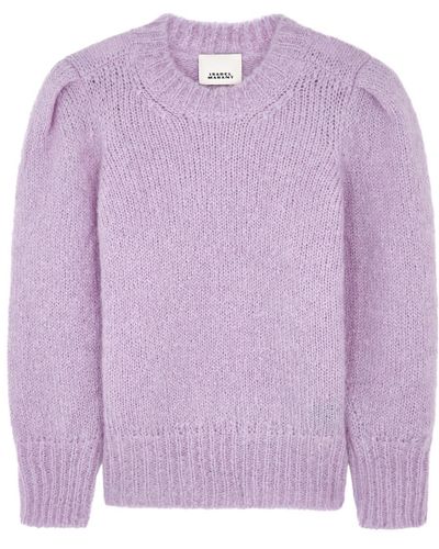 Isabel Marant Emma Mohair-blend Sweater - Purple