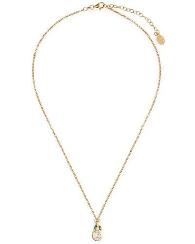 V By Laura Vann The Olive 18kt Gold Vermeil Necklace - Green