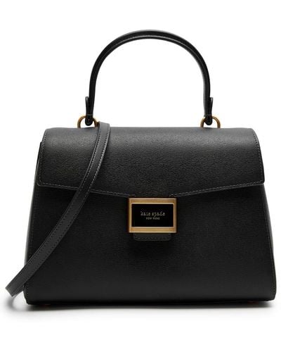Kate Spade Katy Medium Leather Top Handle Bag - Black