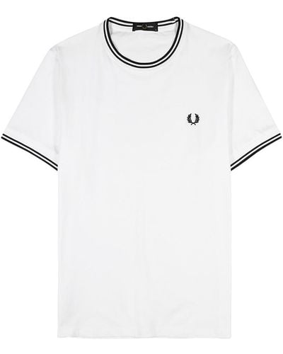 Fred Perry M1588 Cotton T-Shirt - White