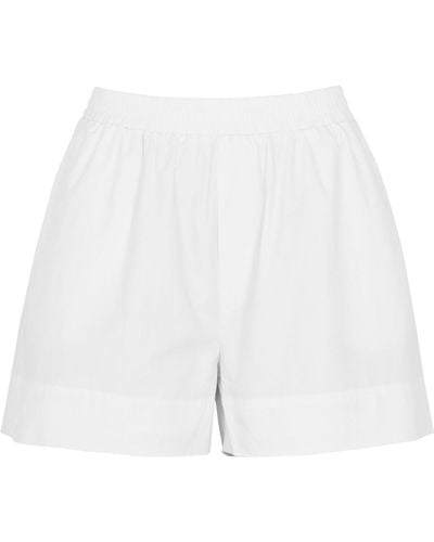AEXAE Cotton-poplin Shorts - White