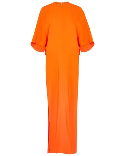 Stella McCartney Draped Maxi Dress - Orange