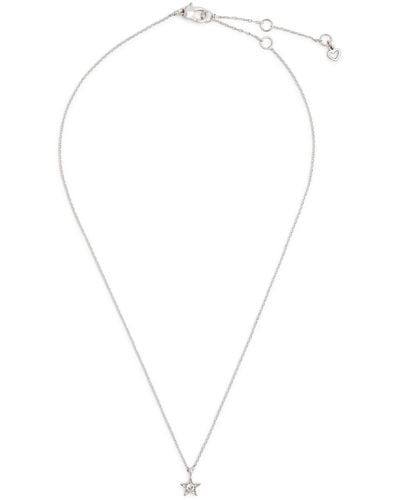 Kate Spade Set In Stone Star Necklace - White