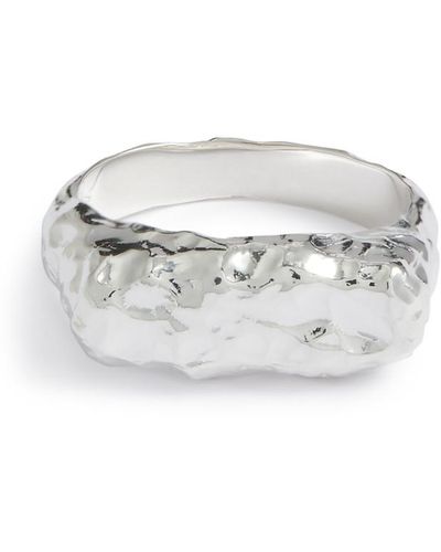 Lea Hoyer Wave Sterling Ring - White