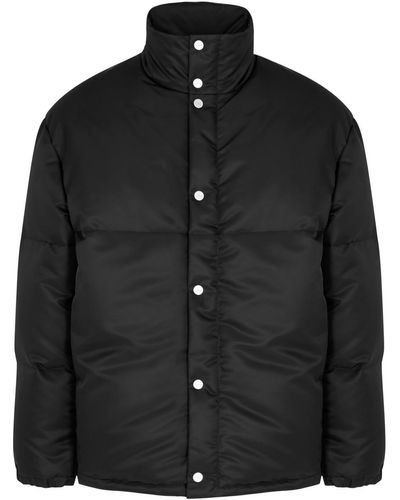 Second Layer Quilted Nylon Jacket - Black