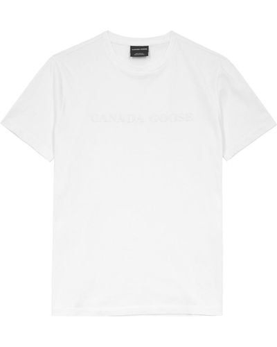 Canada Goose Emersen Logo Cotton T-Shirt - White