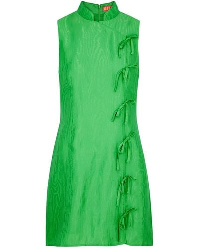 Kitri Aubrey Satin Mini Dress - Green