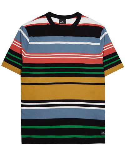 PS by Paul Smith Striped Cotton T-shirt - Multicolour